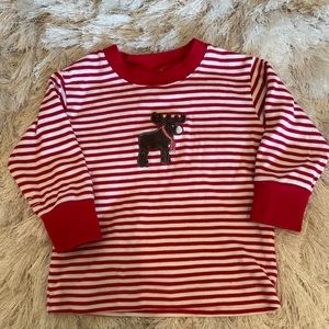 PATY Reindeer striped tee 6-9m